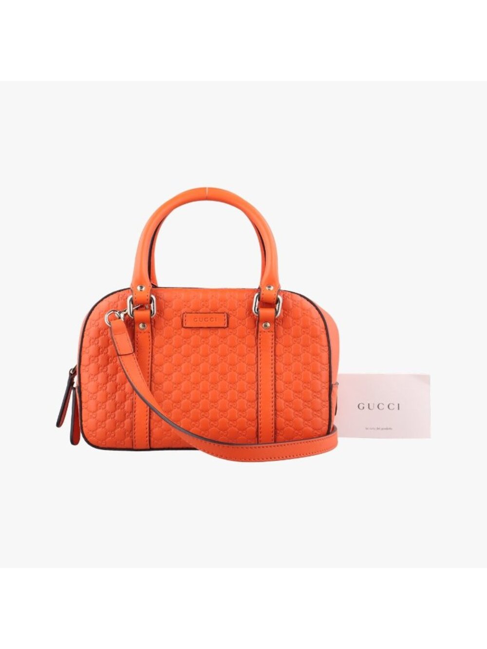 Gucci Micro Guccissima Orange Leather